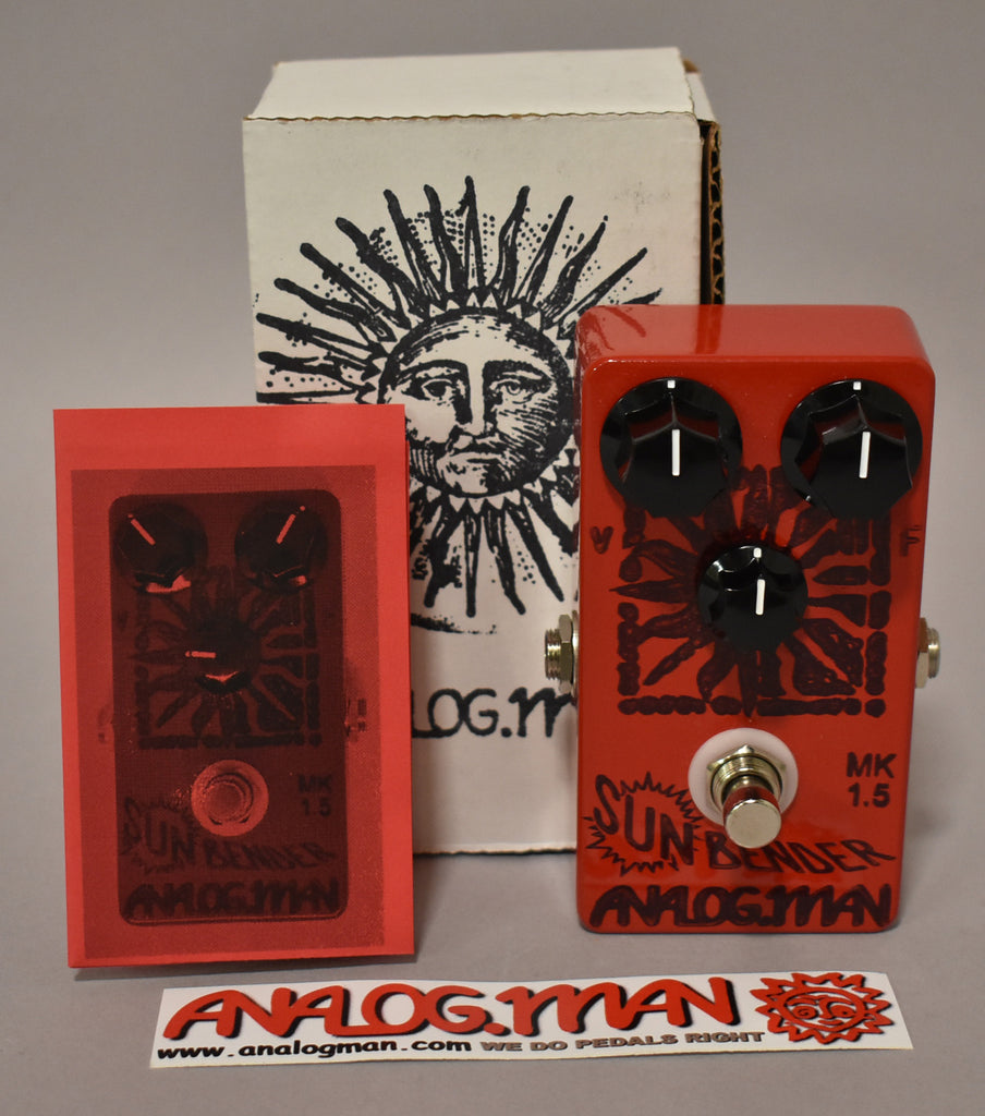 Analogman Sun Bender Mk 1.5 Fuzz Pedal w/Box