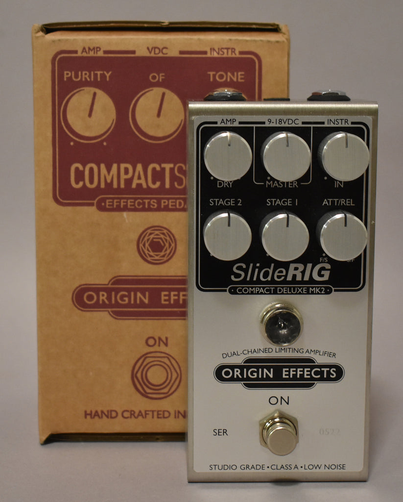Origin Effects SlideRIG Compact Deluxe Compressor MK2 Effect Pedal w/Box