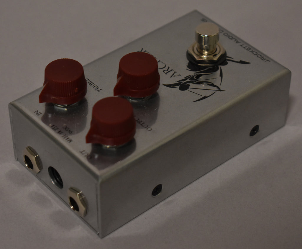 J. Rockett Audio Designs Archer Silver Overdrive Boost Pedal w/Box