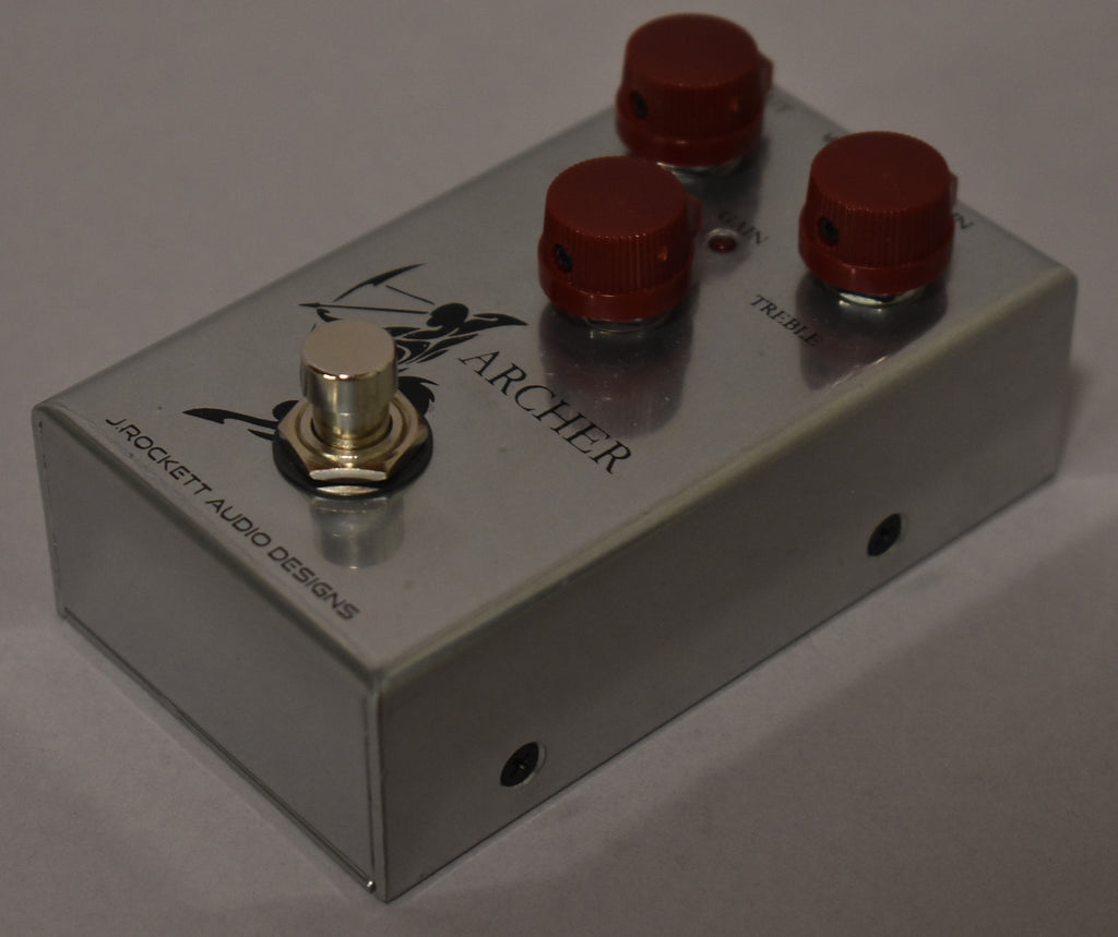 J. Rockett Audio Designs Archer Silver Overdrive Boost Pedal w/Box