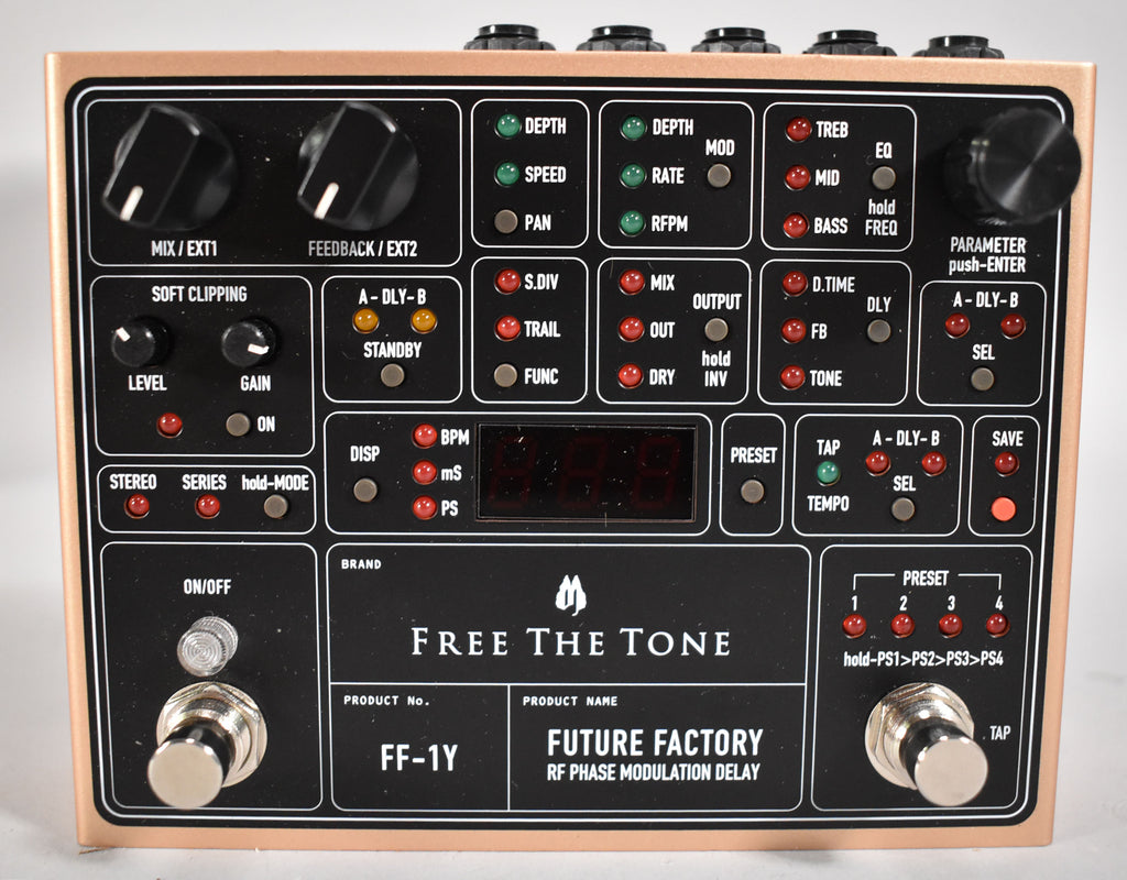 Free The Tone Future Factory FF-1Y Delay Effect Pedal w/Box