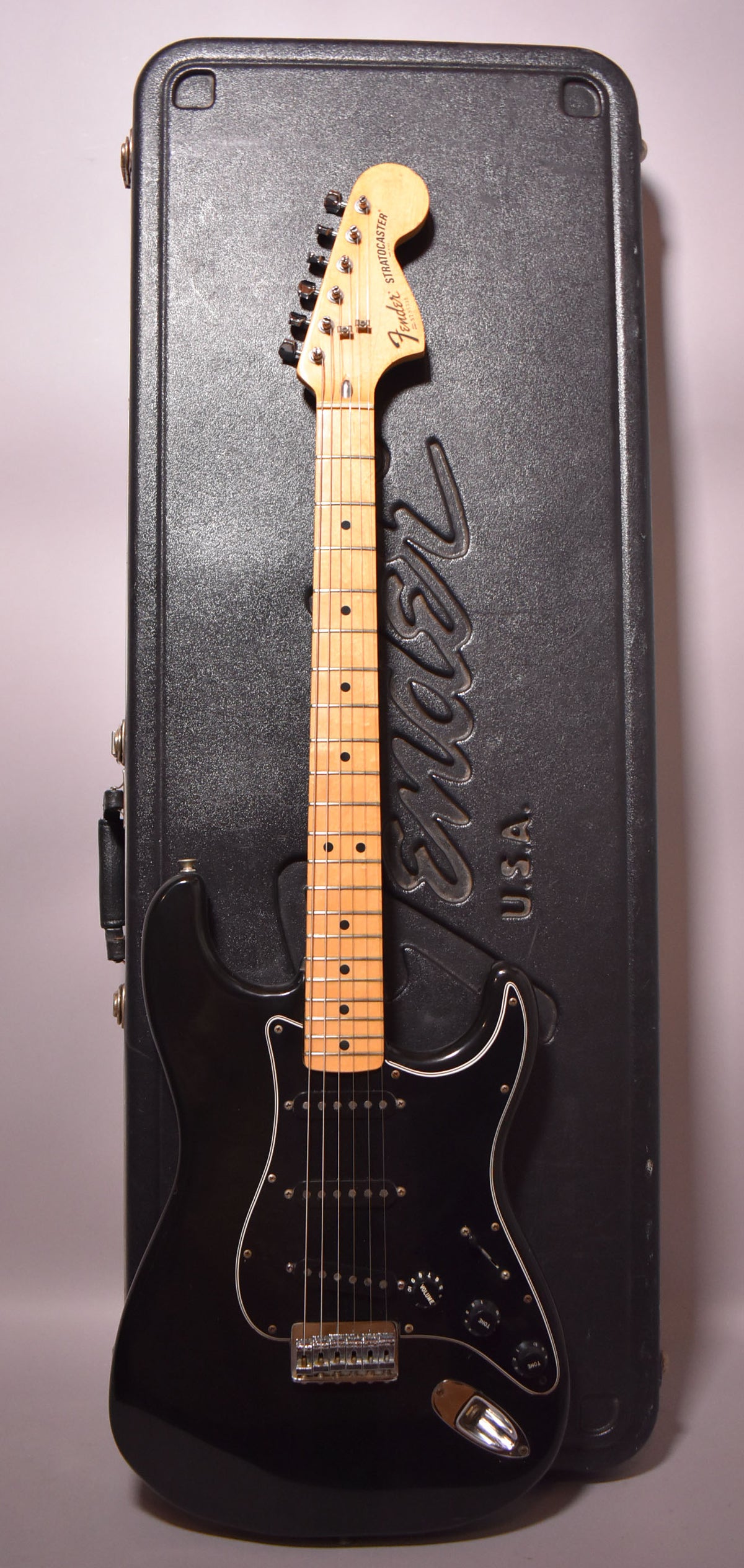 1977 Fender Stratocaster Black Hardtail w/OHSC – Imperial Vintage