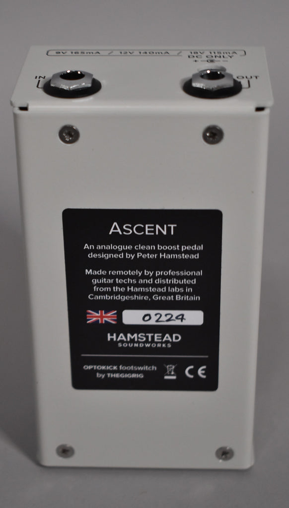 Hamstead Ascent Clean Boost Effect Pedal w/Box