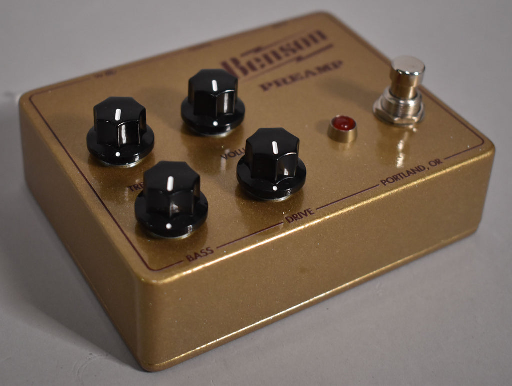 Benson Amps Preamp Effect Pedal Gold Finish w/Box