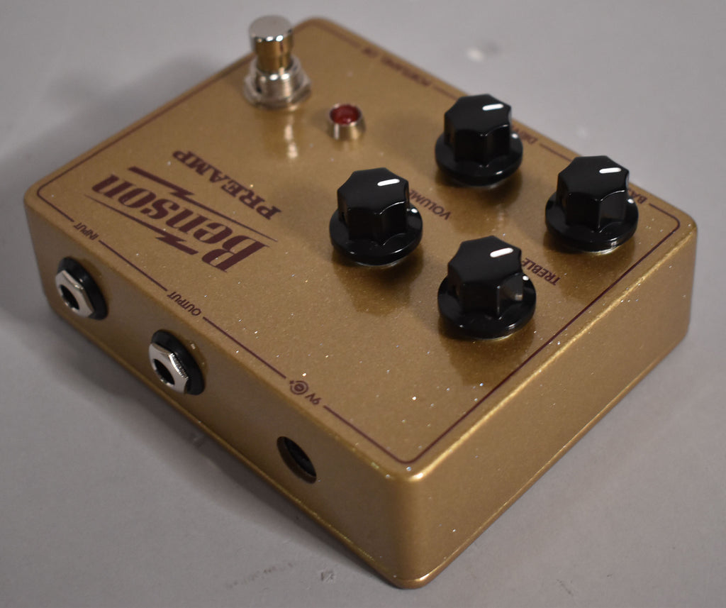 Benson Amps Preamp Effect Pedal Gold Finish w/Box