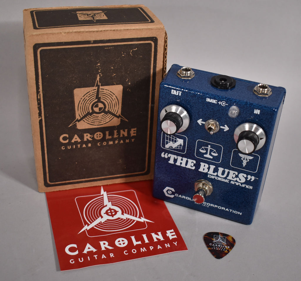Caroline Guitar Company The Blues Expensive Amplifier Effect Pedal w/Box