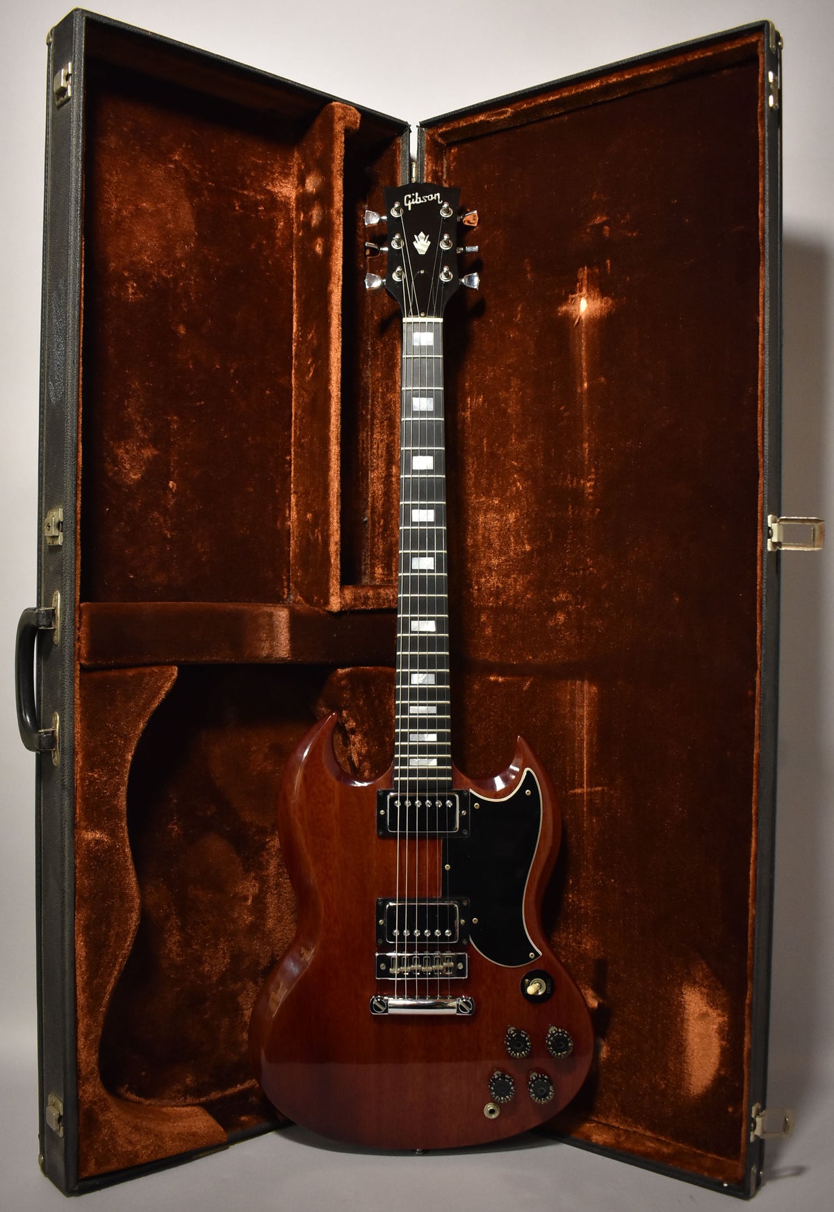1974 gibson sg standard tobacco walnut brown Yeahman's Vintage & Used Guitars 1974 Gibson SG Standard Cherry