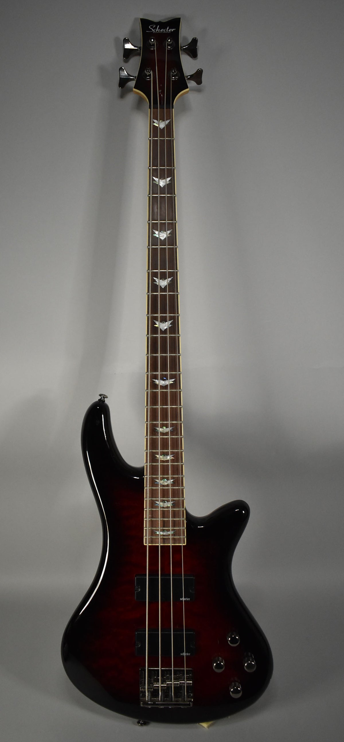2012 Schecter Diamond Series Stiletto Extreme-4 Bass Black Cherry
