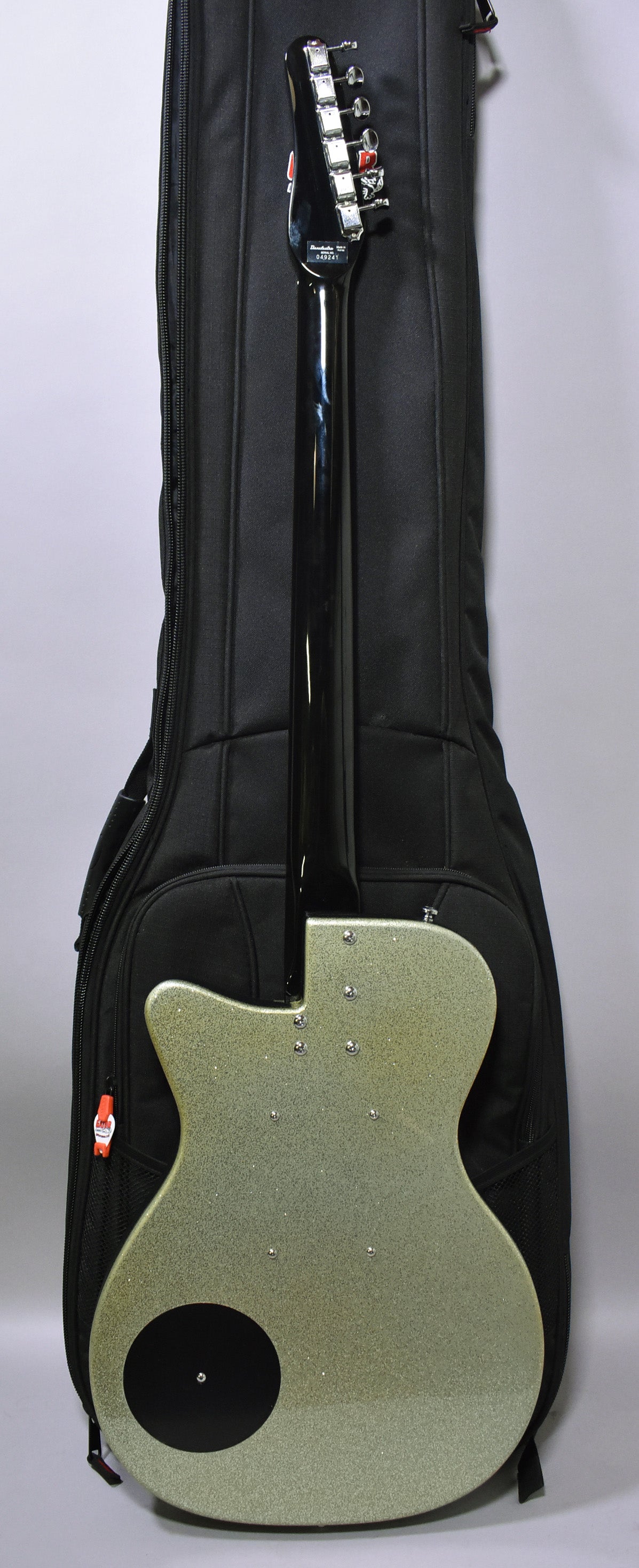 2004 Danelectro 56 Baritone Guitar Silver Metal Flake w/Gig Bag