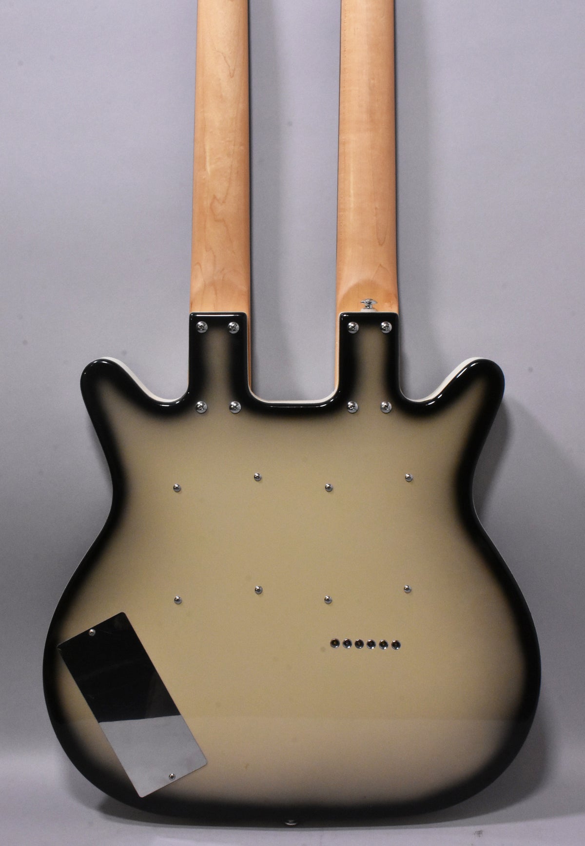 2004 Danelectro 6/12 Double Neck Electric Guitar Black Burst MIK w/Gig Bag