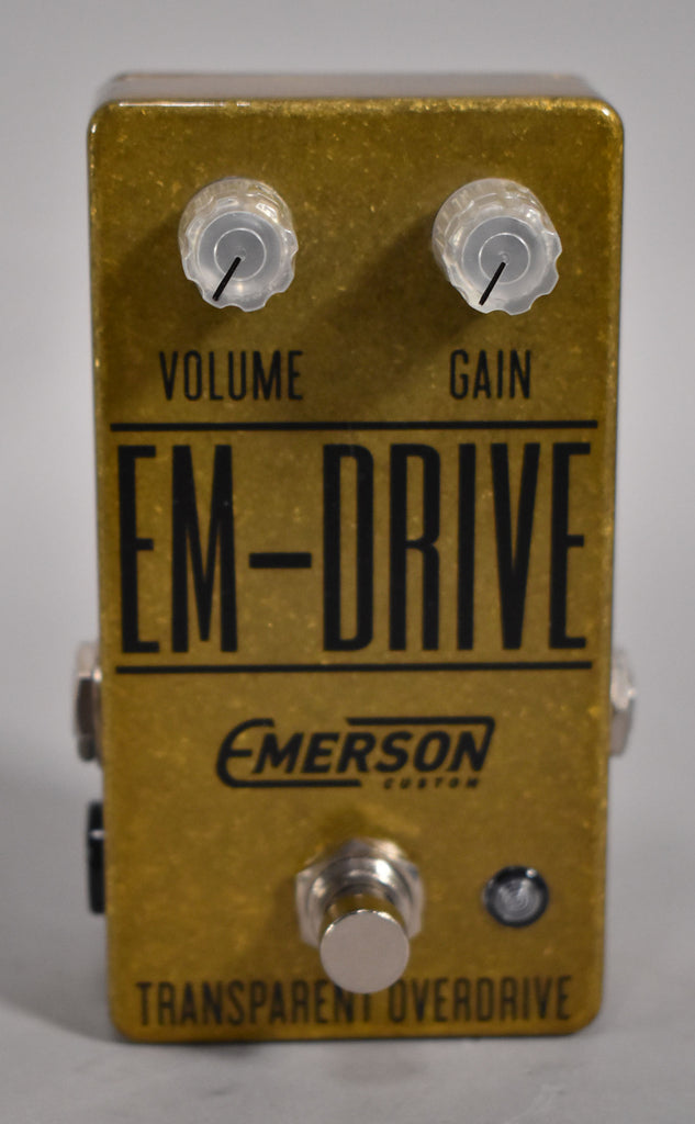 Emerson Em-Drive Transparent Overdrive Gold Effects Pedal