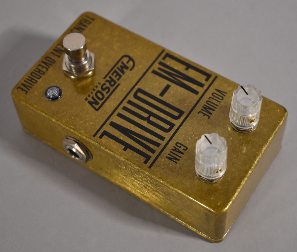 Emerson Em-Drive Transparent Overdrive Gold Effects Pedal