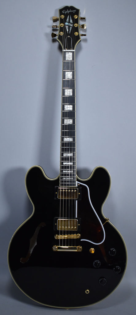 Epiphone ES-335 Semi-Hollowbody Ebony w/OSSC