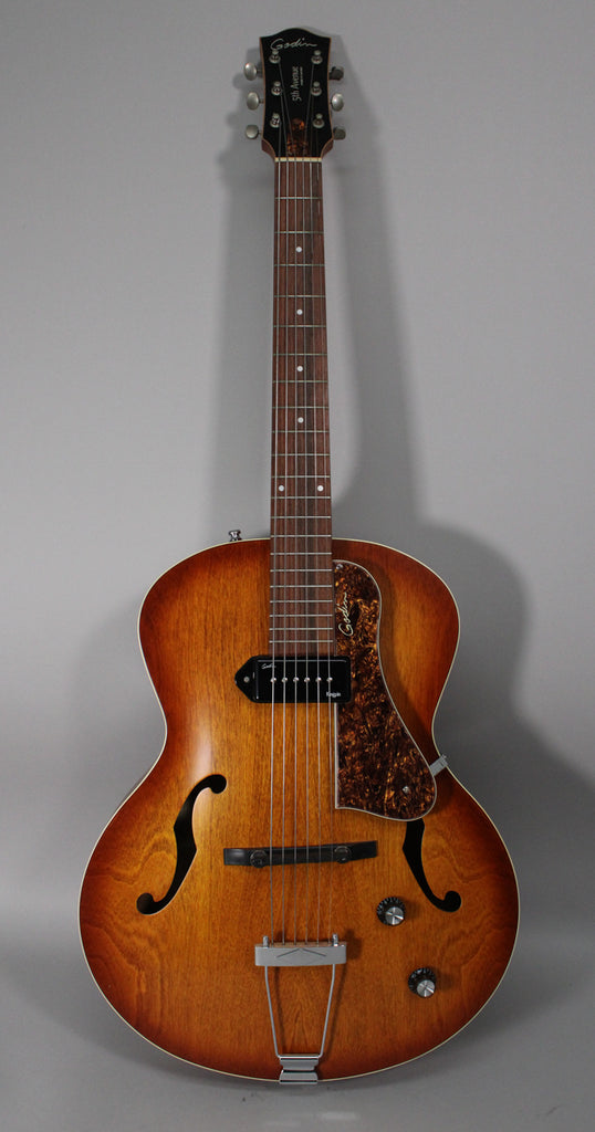 Godin-5th-Avenue-Kingpin-P90-Cognac-Burst-1