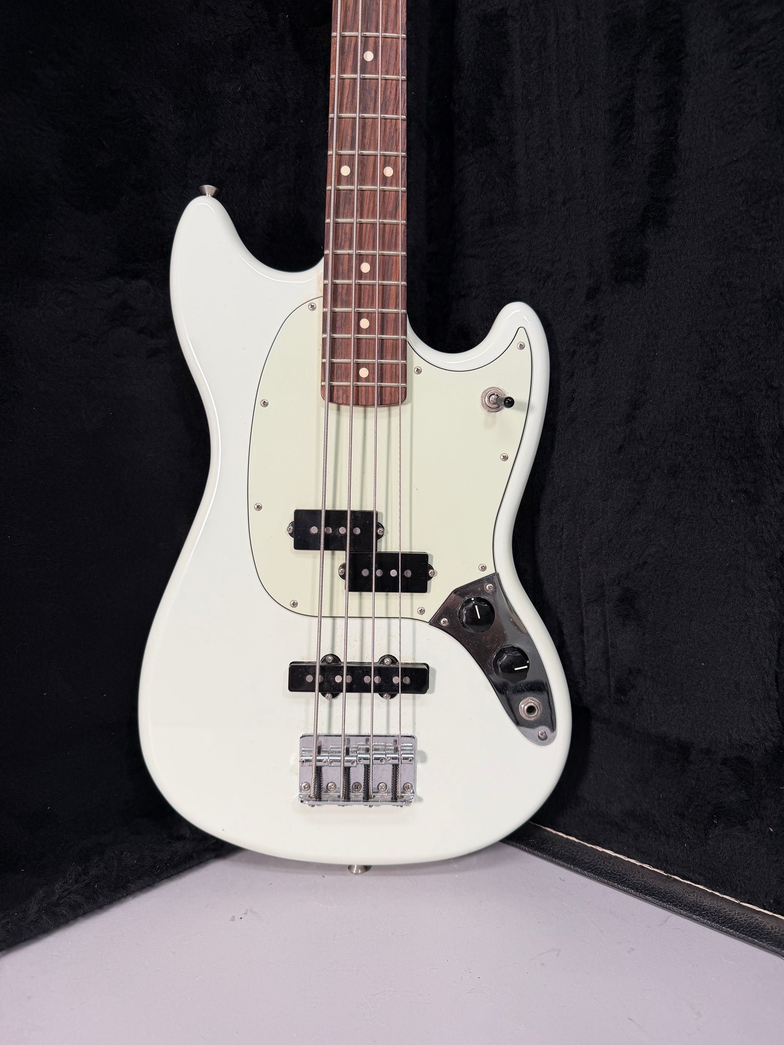 2016 Fender Player Mustang PJ Bass Sonic Blue Rosewood w/HSC