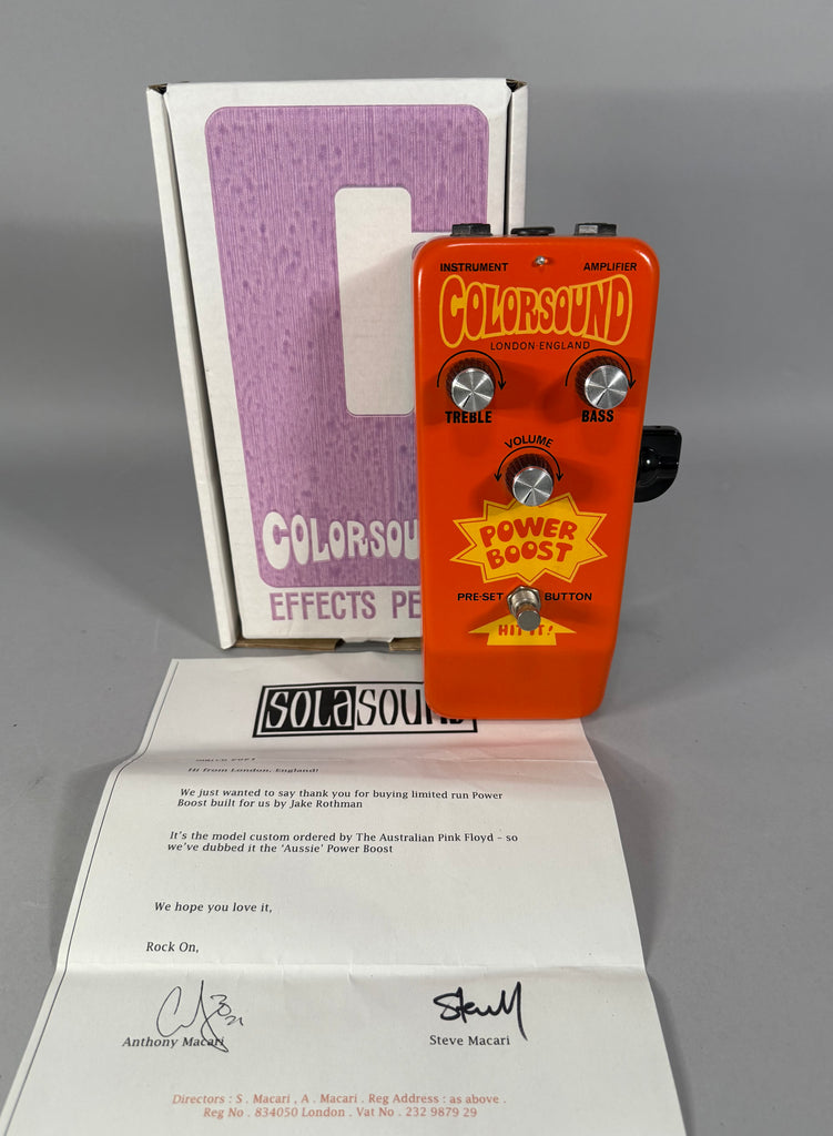 Colorsound PowerBoost Pedal – Imperial Vintage Guitars