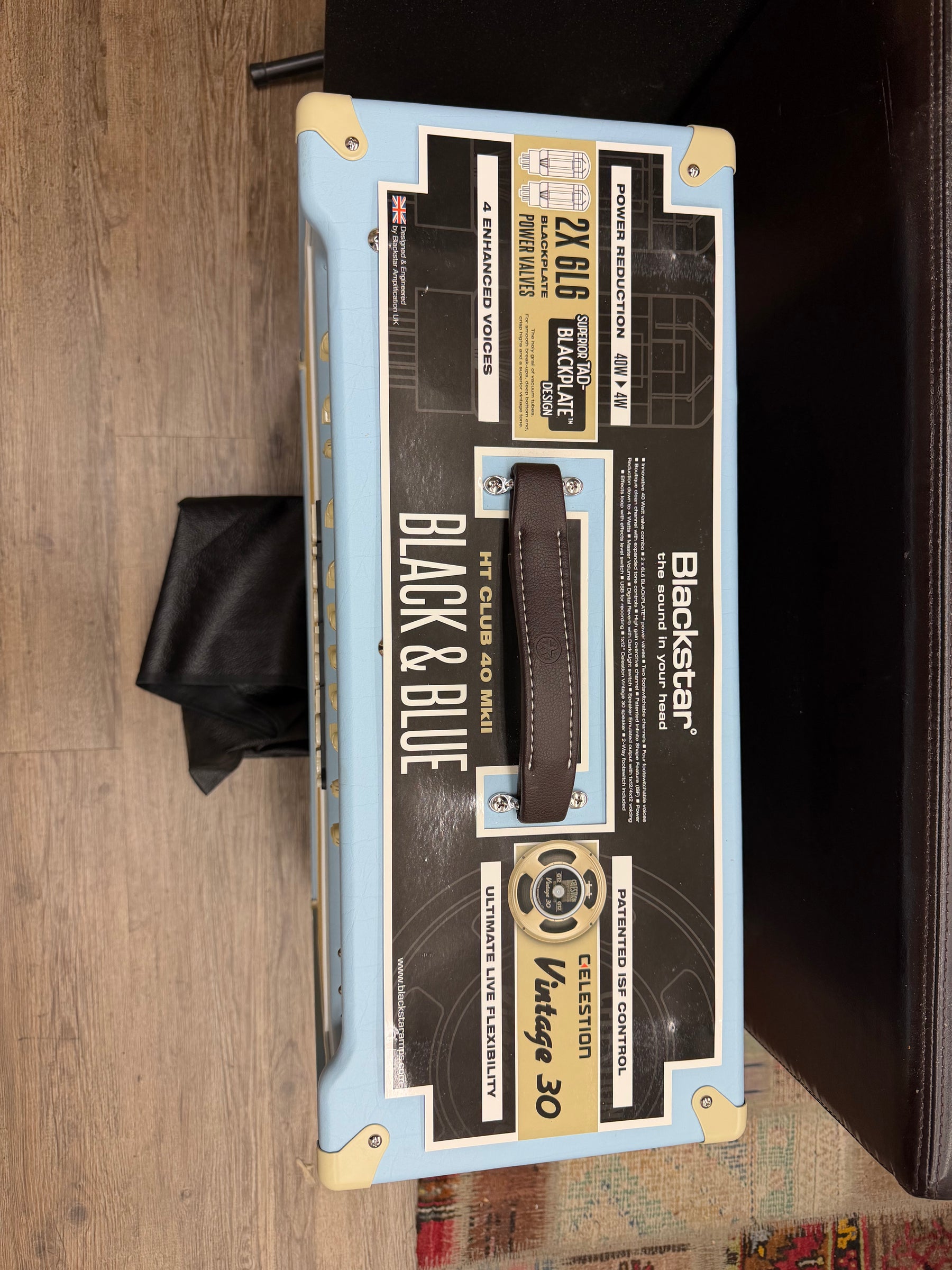 Blackstar HT Club 40 MkII Special Edition Black And Blue w/ Cover