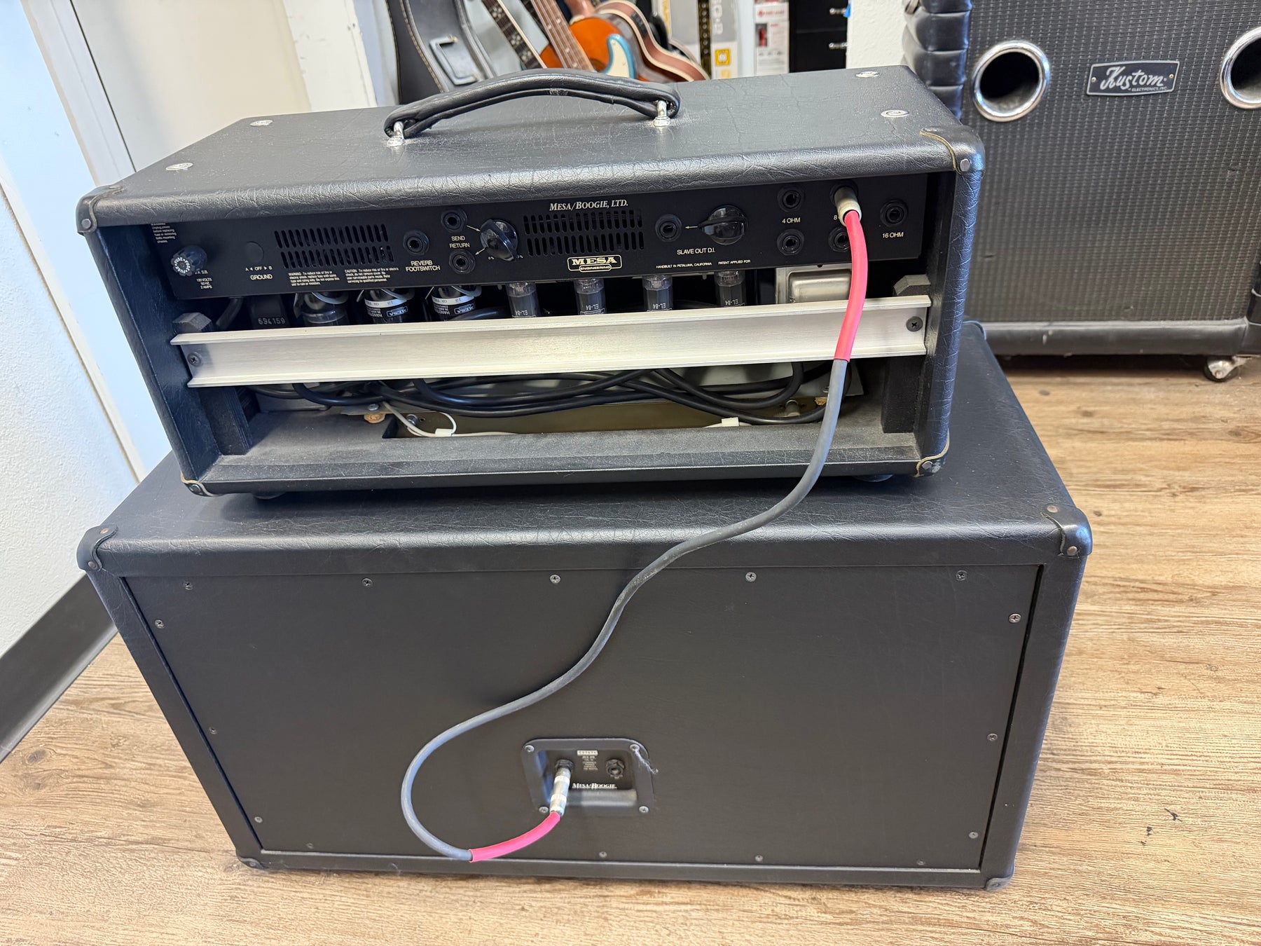 Mesa Boogie Dual Rectifier Blue Angel 2-Channel 38w Tube Guitar Head + 2x12" Cabinet w/ Covers