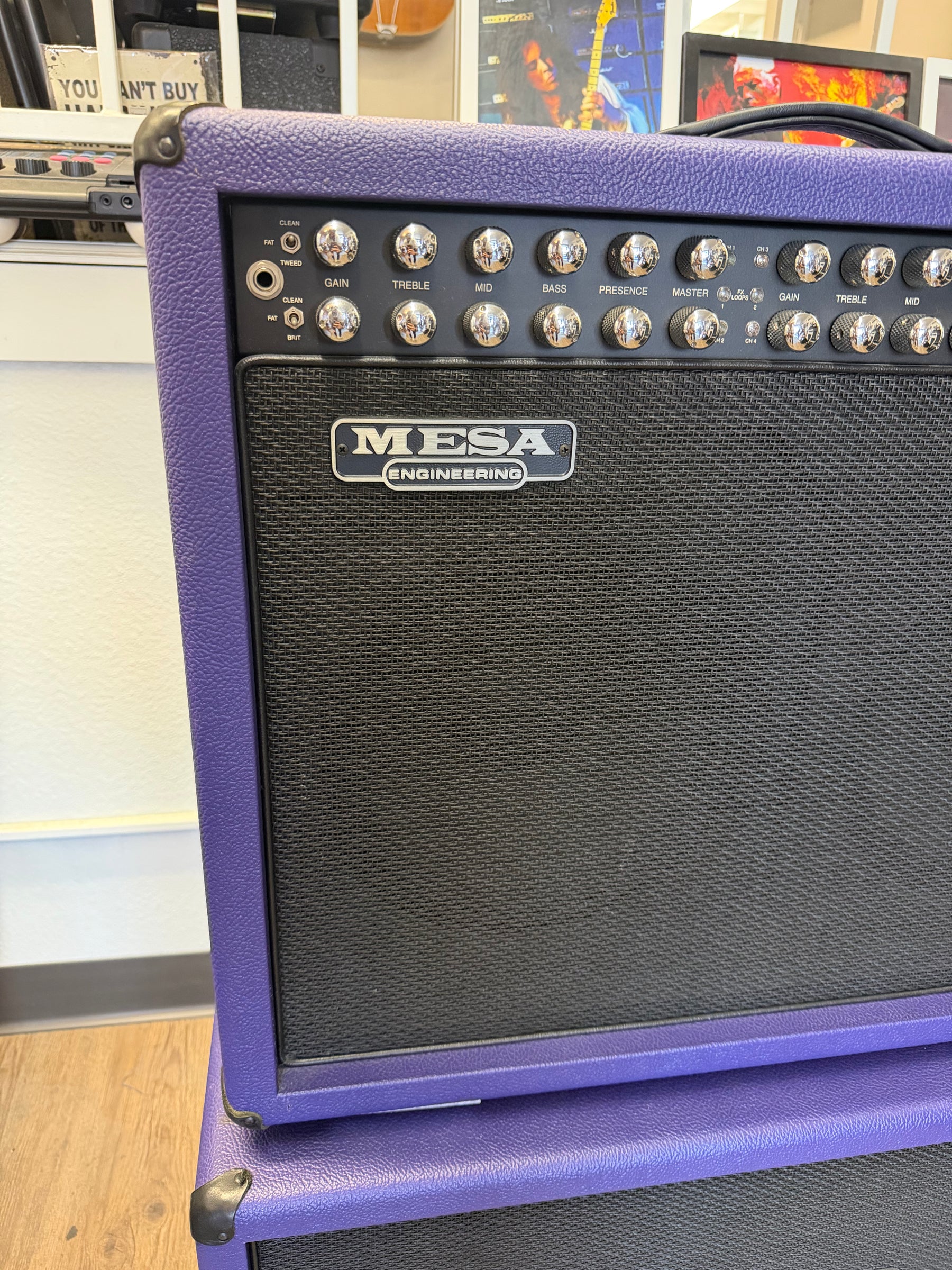 Mesa Boogie Dual Rectifier Road King II Combo Purple 4-Channel 120-Watt 2x12" Guitar Combo + Matching 2x12" Cabinet