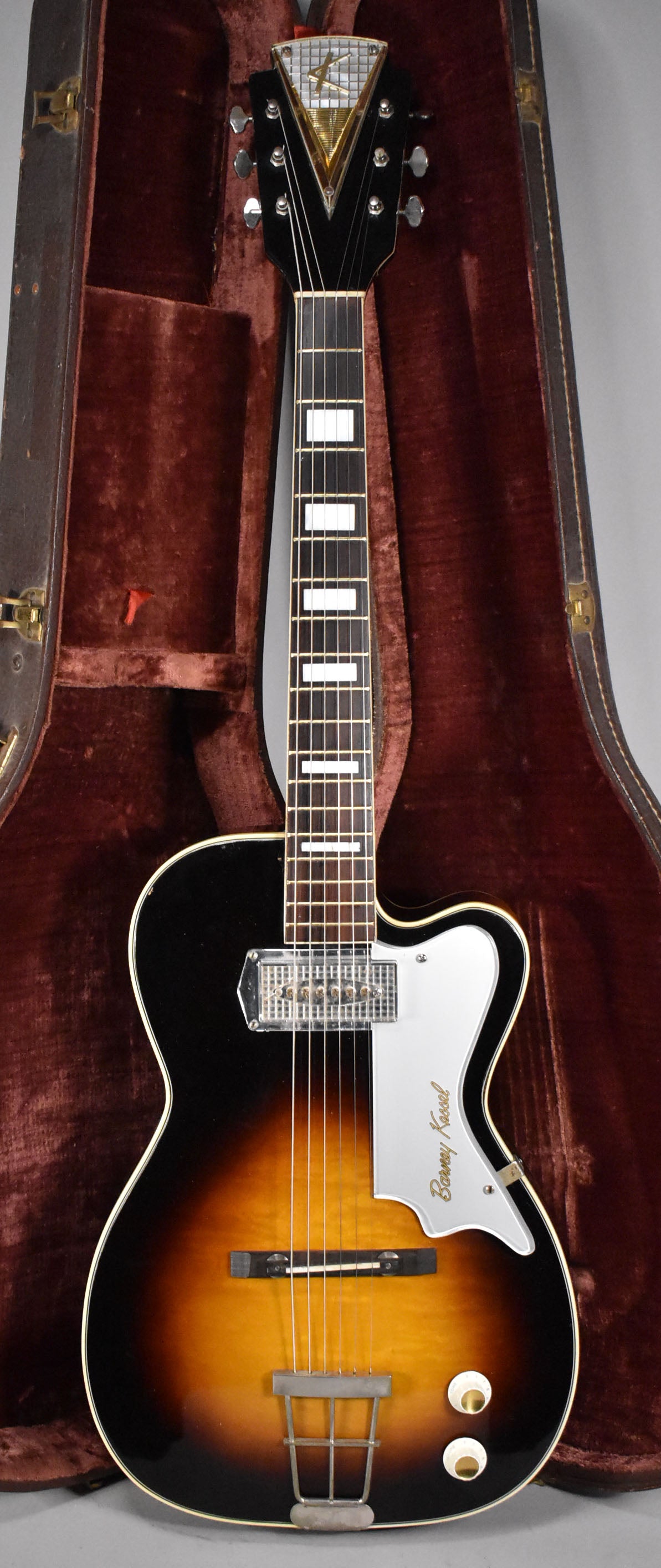 1960 Kay K1700 Barney Kessel Pro Sunburst w/OHSC – Imperial 1960 Kay K1700 Barney Kessel Pro Sunburst w/OHSC – Imperial
