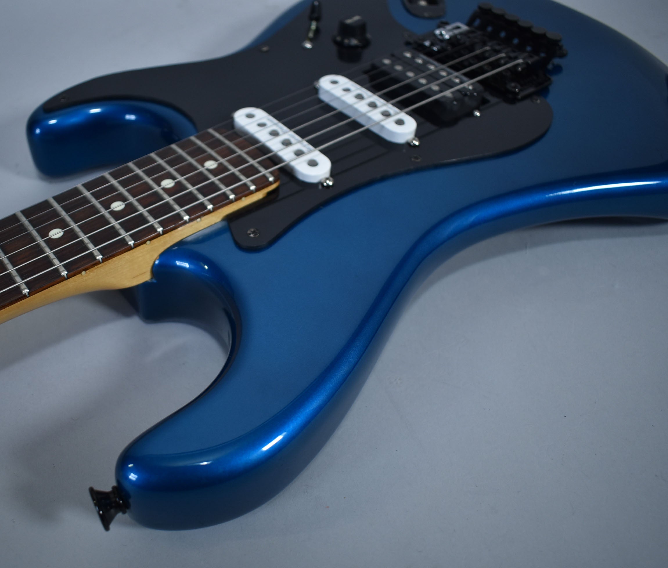 Late '80s Kramer Focus 3000D Modified | Metallic Blue w/SSC