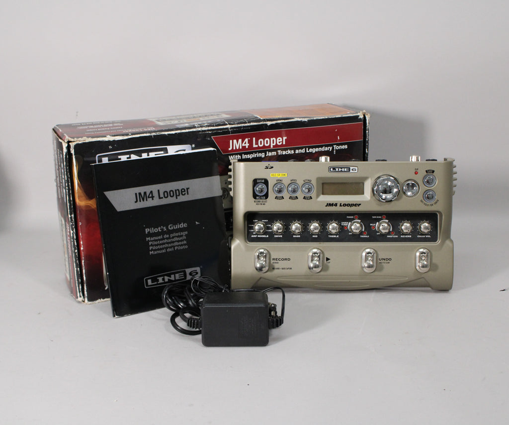 Line 6 JM4 Looper Loop Sampler Guitar Effect Pedal + Power Supply