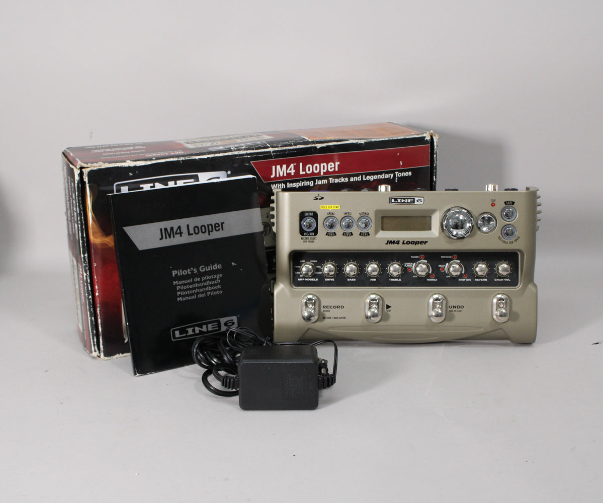 line 6 jm4 looper pedal Line 6 JM4 Looper Loop Sampler Guitar Effect Pedal + Power Supply – Imperial Vintage Guitars