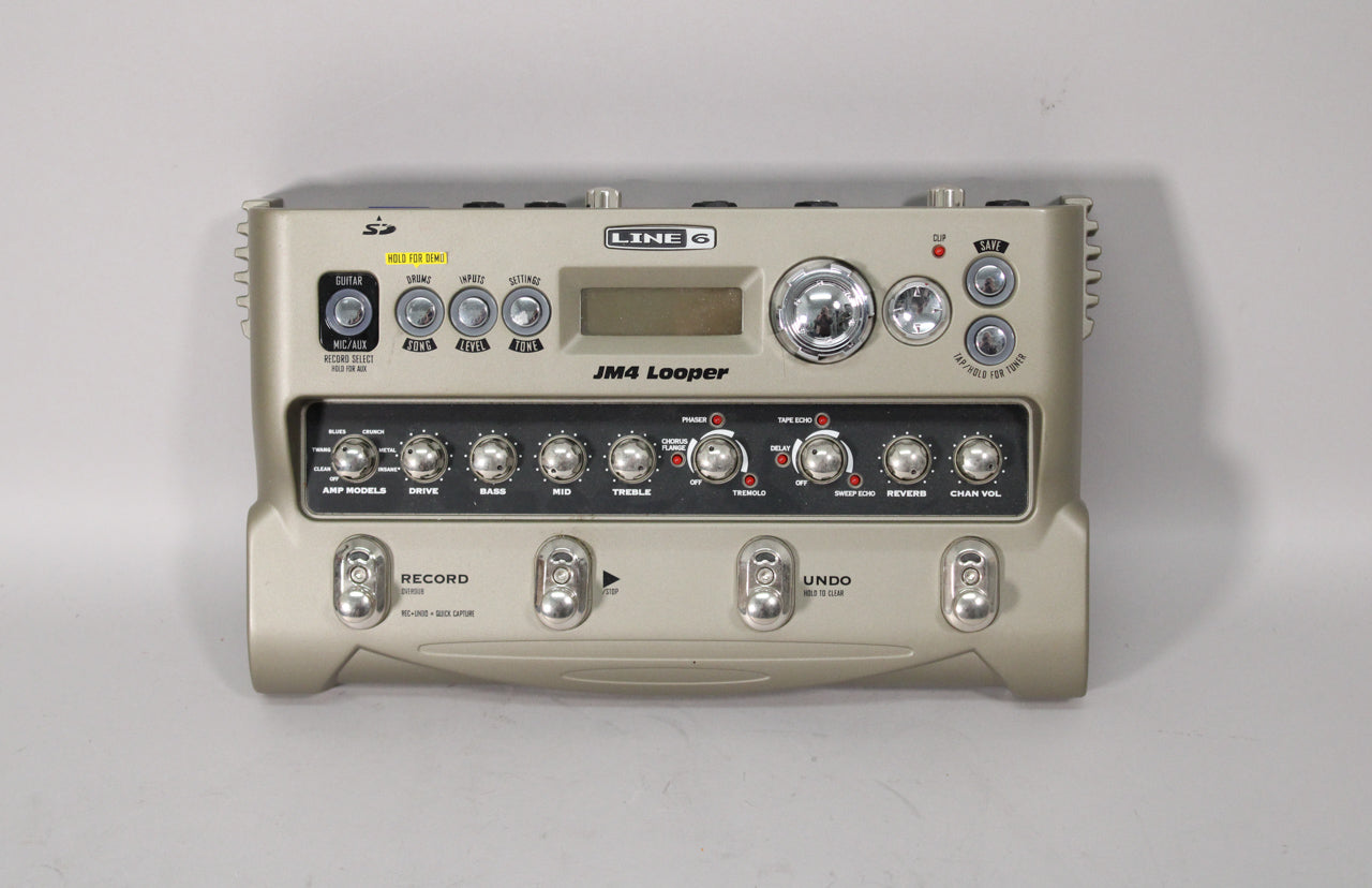 Line 6 JM4 Looper Loop Sampler Guitar Effect Pedal + Power Supply