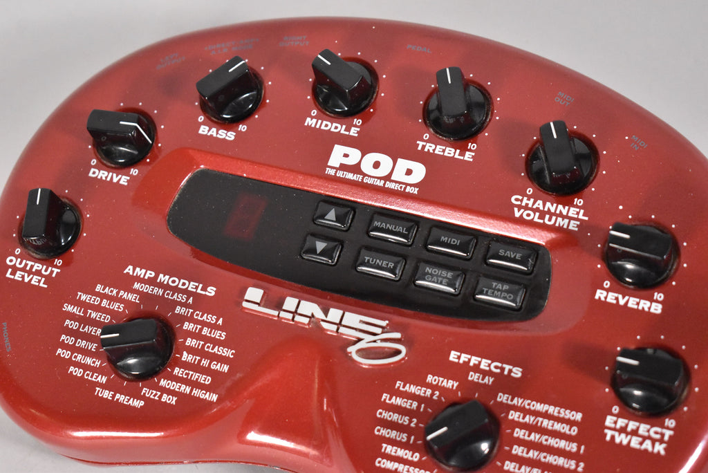 Line6 POD 2.0 Multi FX And Amp Modeler Red