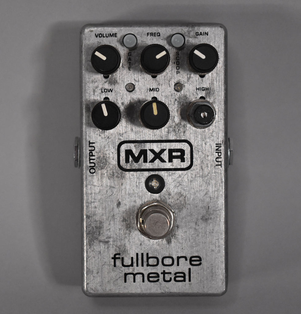 MXR-Fullbore-Metal-Distortion-Effect-Pedal-Silver-Sell-Your-Guitar-Imperial-Vintage-Guitars