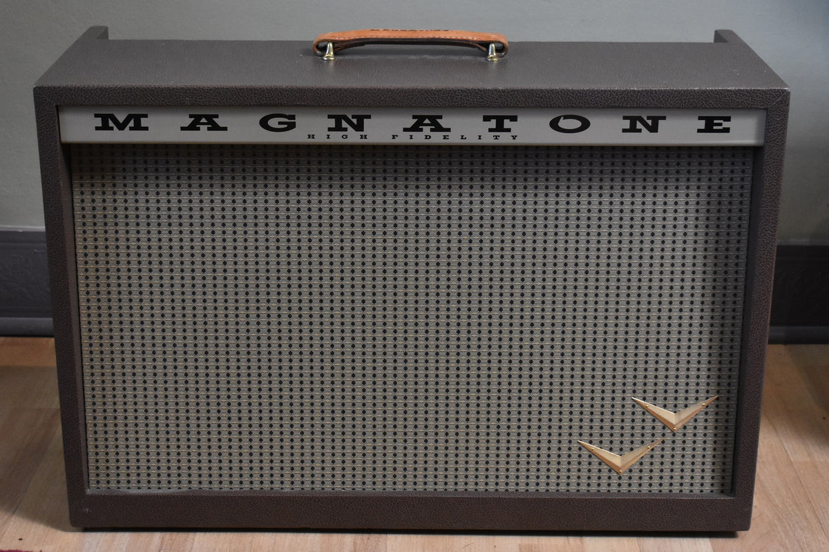 Magnatone Twilighter Stereo 2x12" Combo Tube Amplifier Brown w/Cover