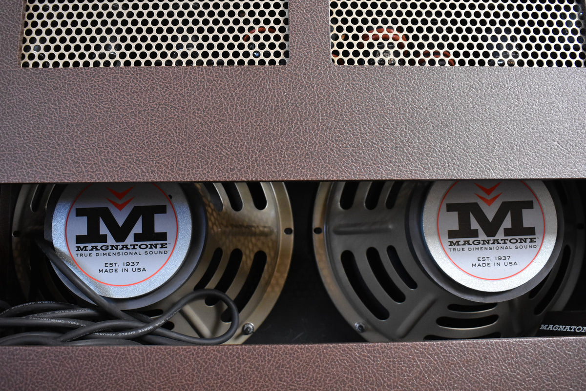 Magnatone Twilighter Stereo 2x12" Combo Tube Amplifier Brown w/Cover