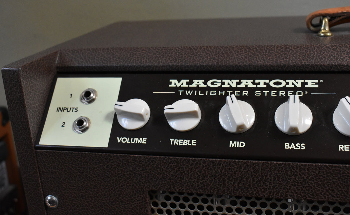 Magnatone Twilighter Stereo 2x12" Combo Tube Amplifier Brown w/Cover