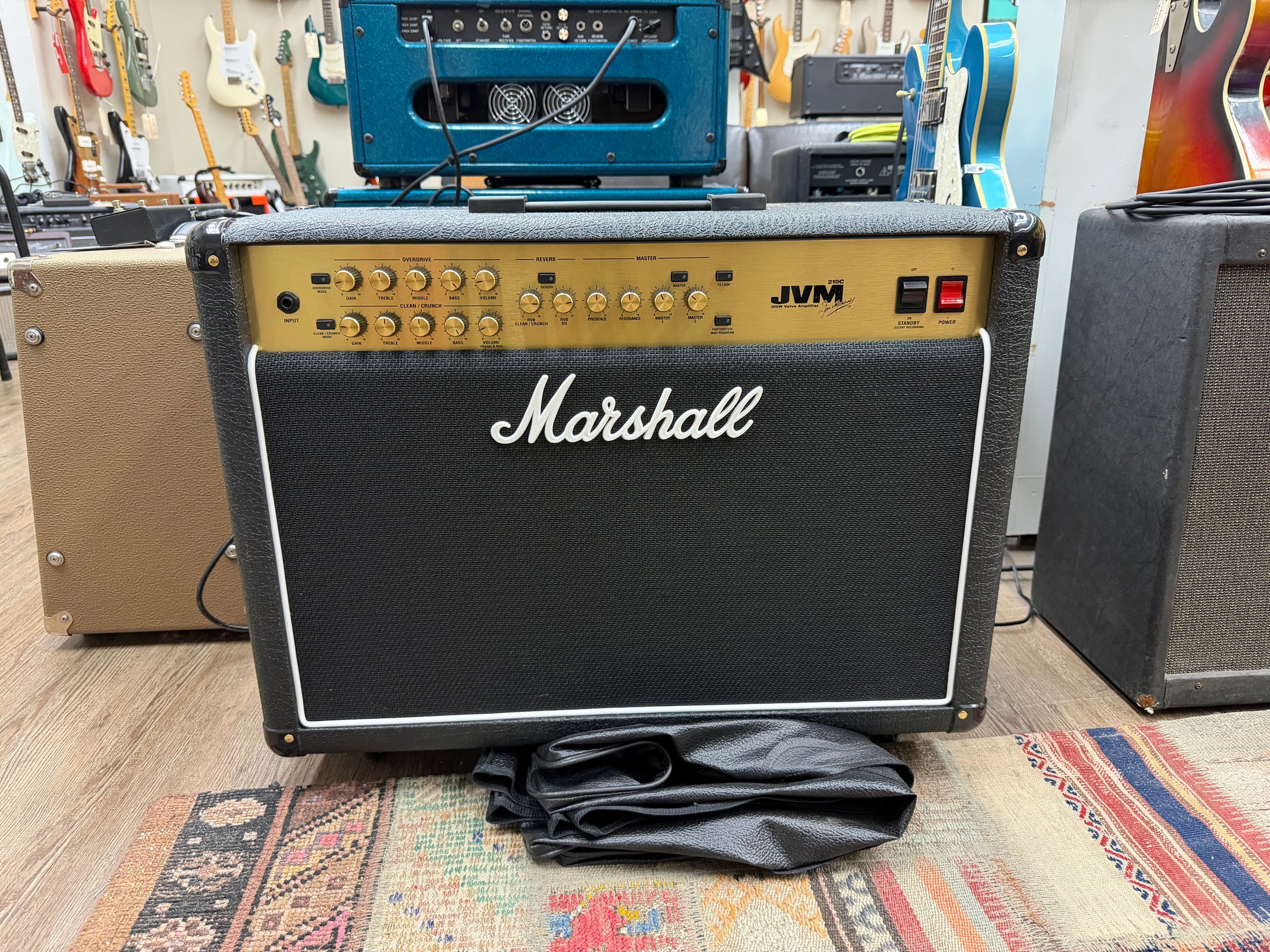 Marshall JVM 210C 100w 2x12" Guitar Combo w/ Cover