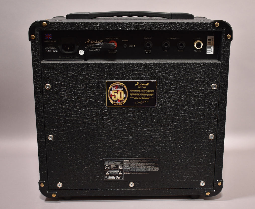 2012 Marshall JVM 1C 50th Anniversary Combo Amplifier Black