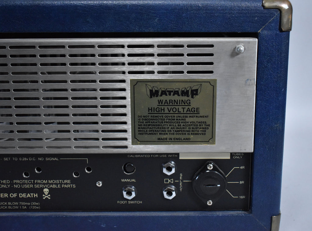 Matamp 1224 MKII Tube Amplifier Head Custom Order Blue