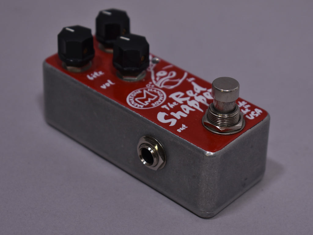 Menatone Red Snapper Mini Overdrive Effects Pedal Silver w/Box