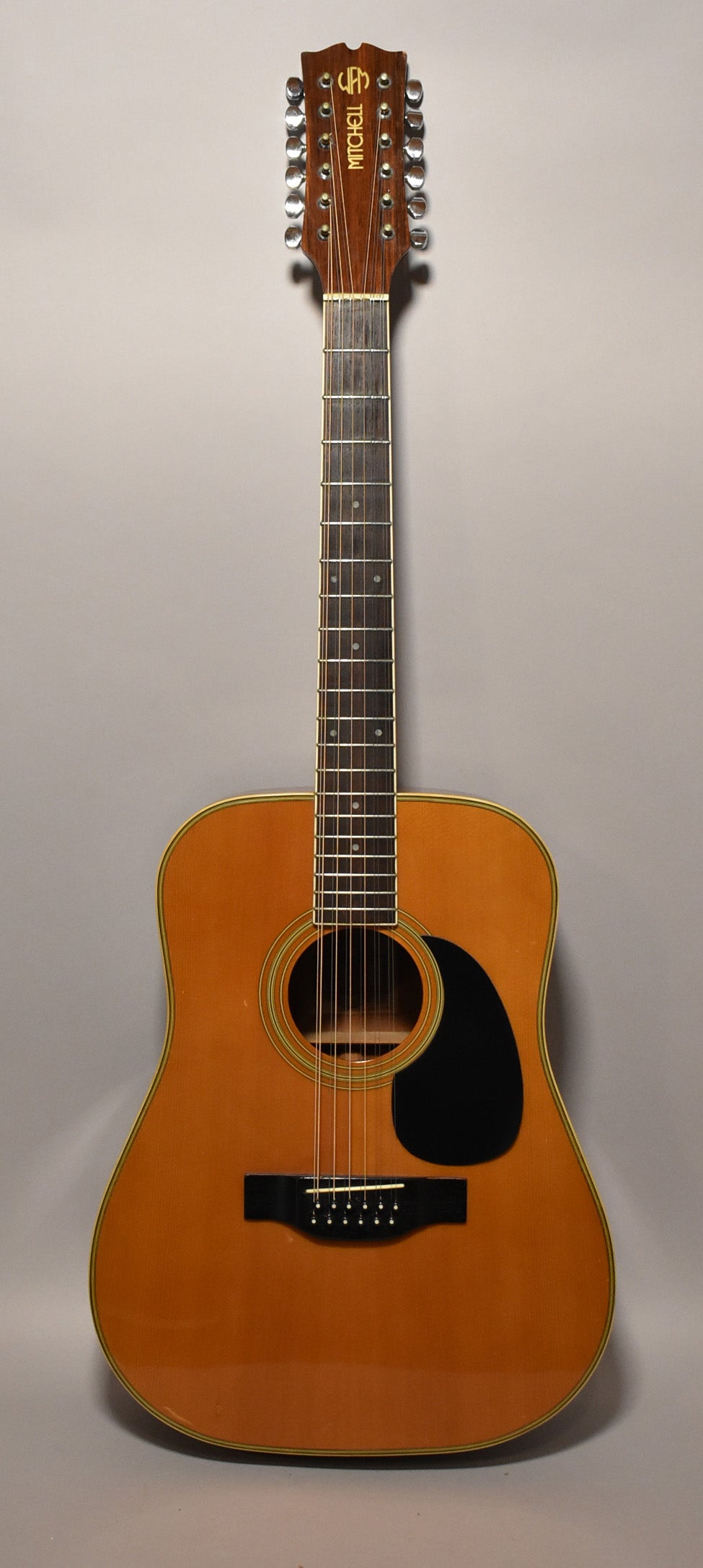 WFM Mitchell MD-212 12-String Acoustic Dreadnought Natural MIK