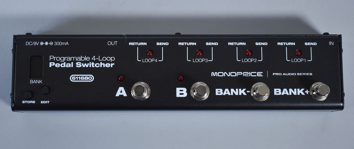 Monoprice Programmable 4-loop Pedal Switcher