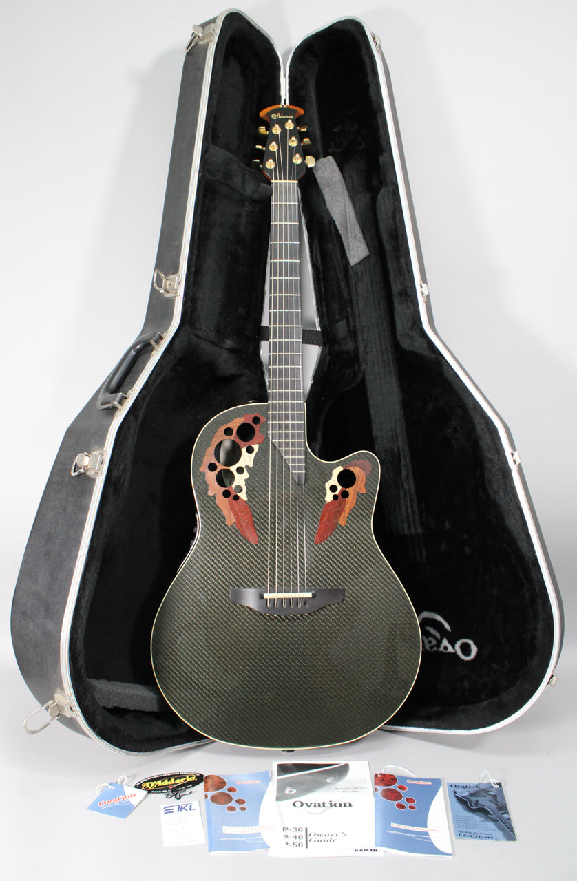 2002 Ovation Adamas CVT-W597 Black Carbon Fiber w/OHSC – Imperial