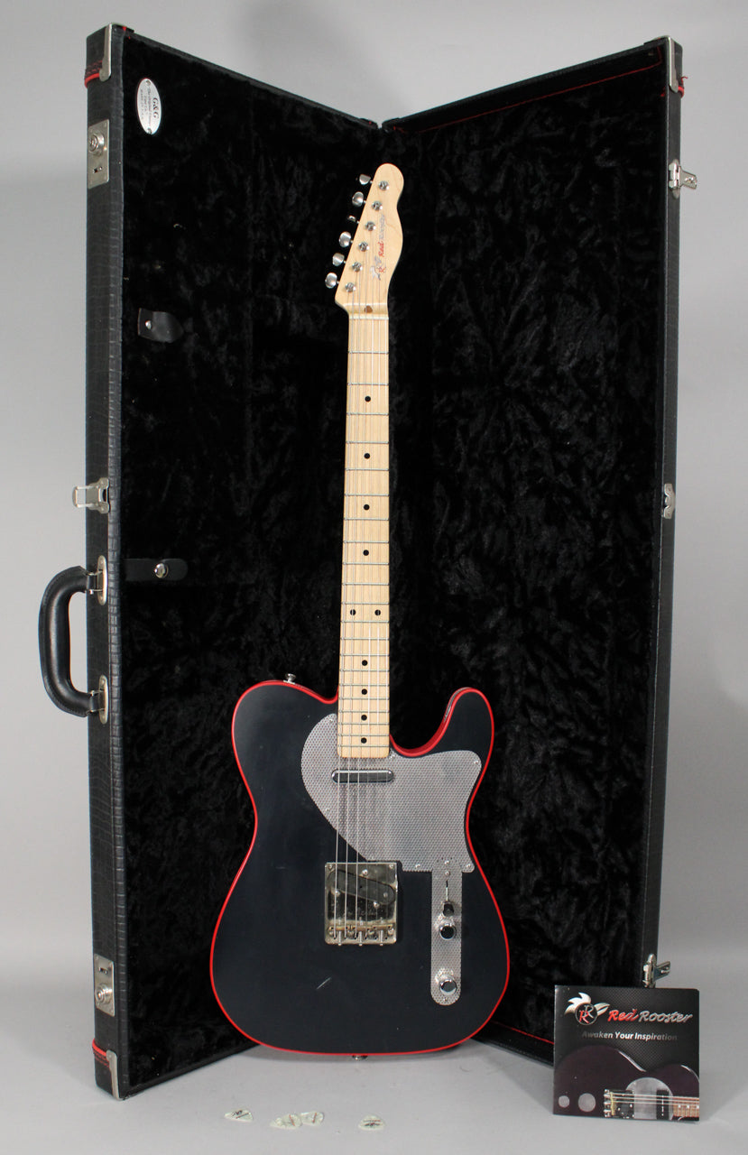 Red Rooster Guitars Ratrodster TL Matte Black Finish w/OHSC