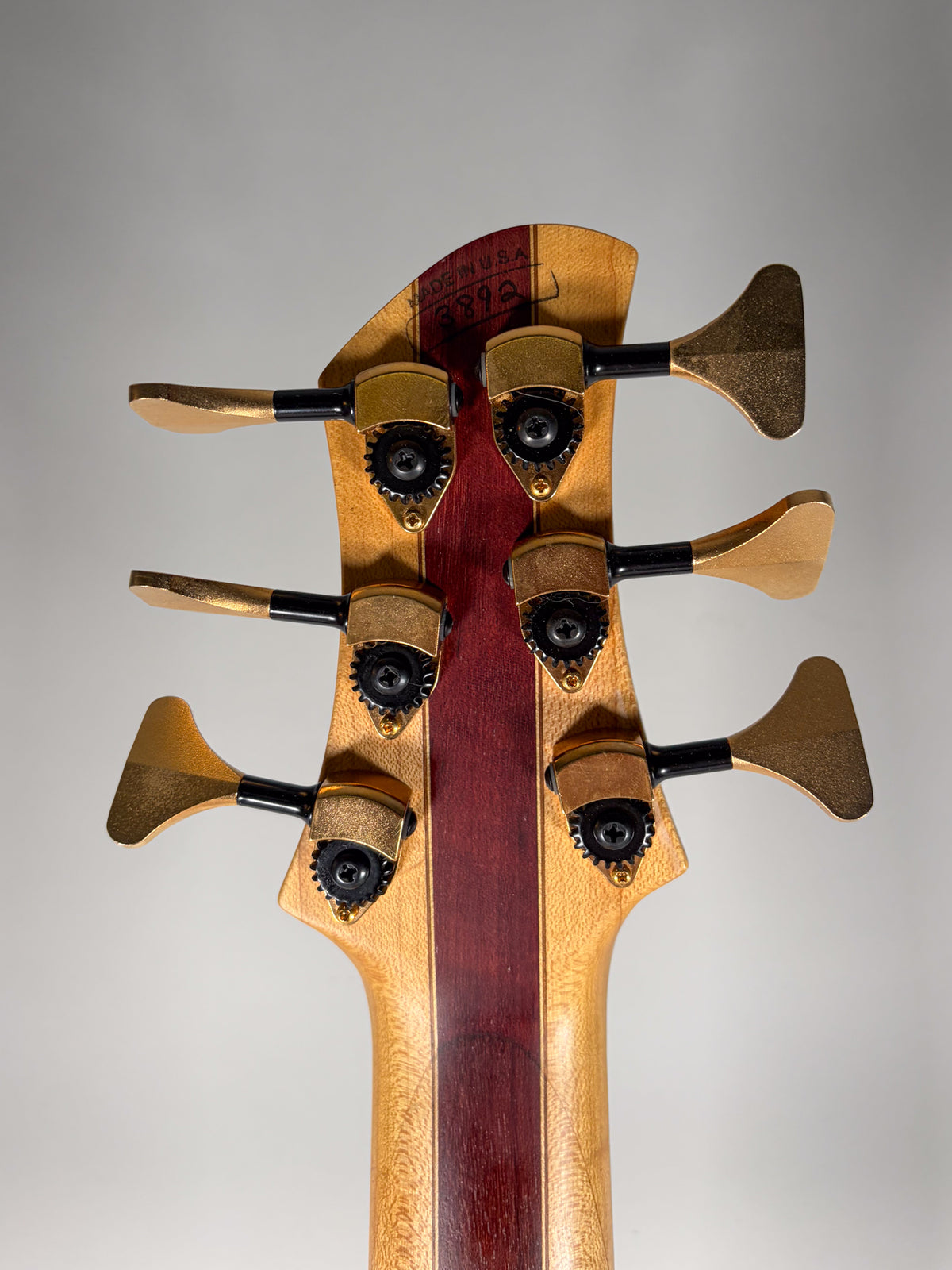 Roscoe SKB 6-String Bass Natural Finish w/OSSC