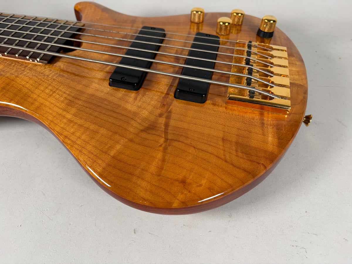 Roscoe SKB 6-String Bass Natural Finish w/OSSC