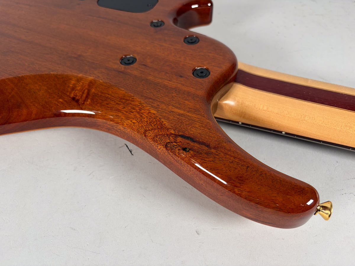 Roscoe SKB 6-String Bass Natural Finish w/OSSC