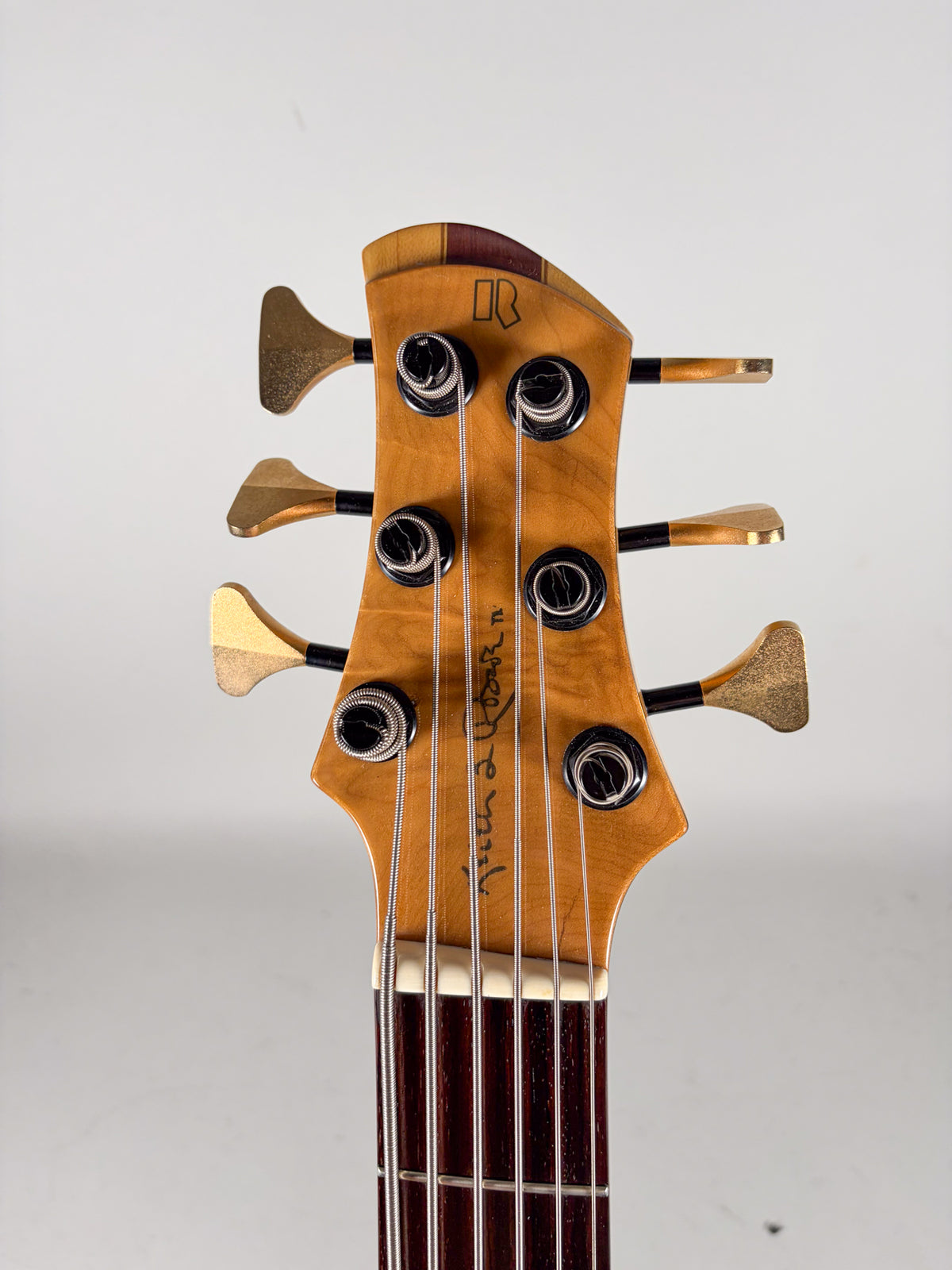 Roscoe SKB 6-String Bass Natural Finish w/OSSC