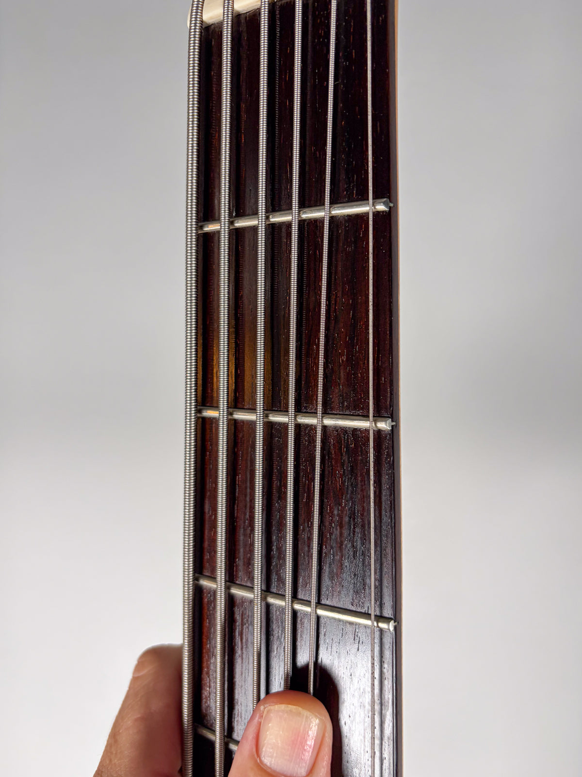 Roscoe SKB 6-String Bass Natural Finish w/OSSC