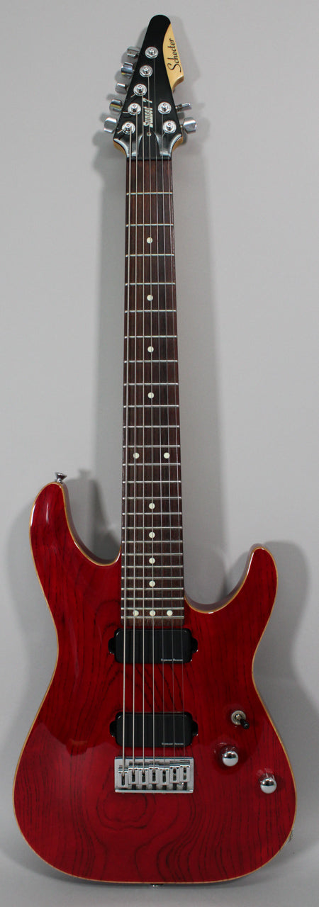 1998 Schecter Sunset 7 In Red Finish – Imperial Vintage Guitars
