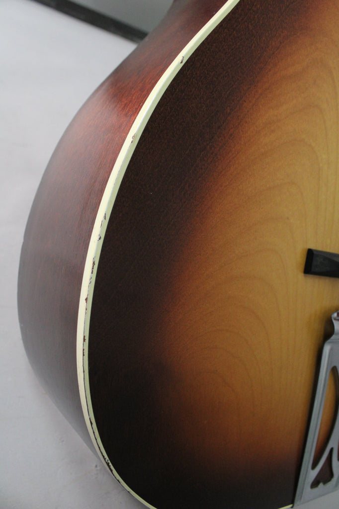 1950s Silvertone 605 Parlor Sunburst Acoustic Guitar w/OHSC