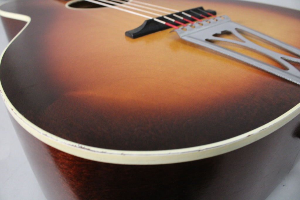 1950s Silvertone 605 Parlor Sunburst Acoustic Guitar w/OHSC