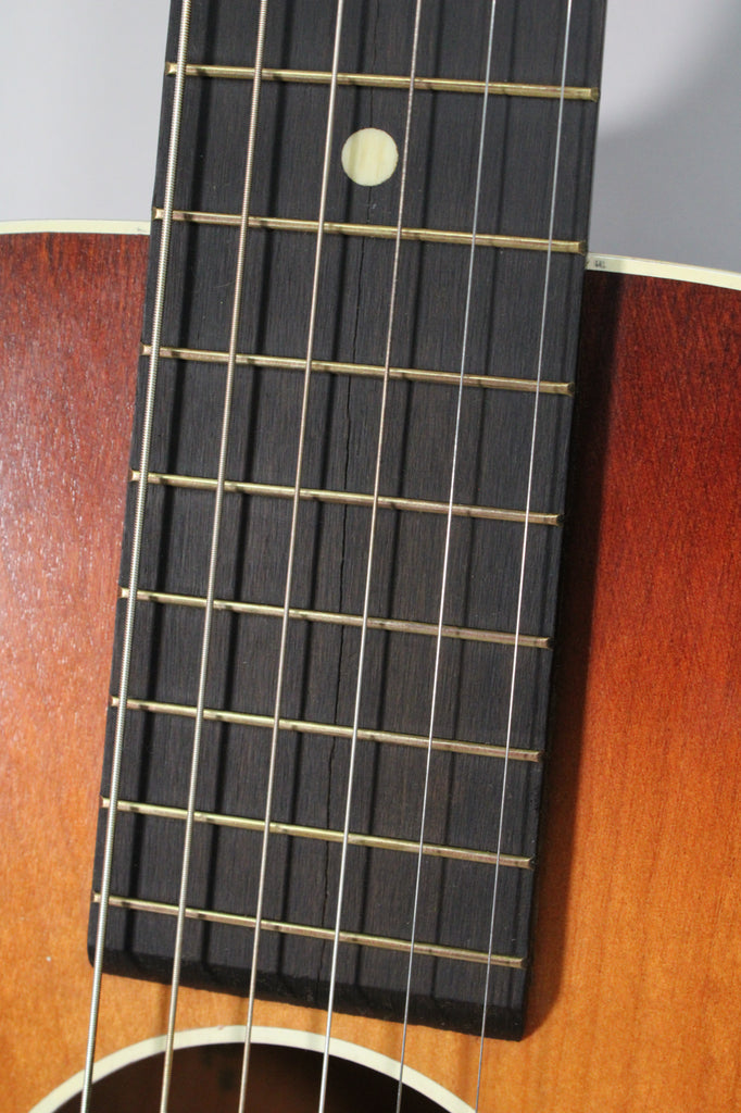 1950s Silvertone 605 Parlor Sunburst Acoustic Guitar w/OHSC